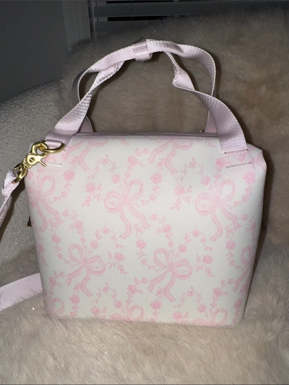 LoveShackFancy x Stanley Pink Floral Cooler with Gold Charms